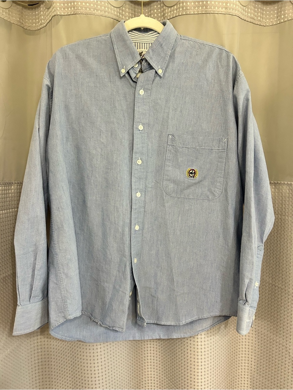 Men’s Cinch Light Blue Men's Button-Down Oxford Shirt Medium
